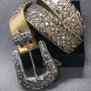 Italian Leather Belt - BLING